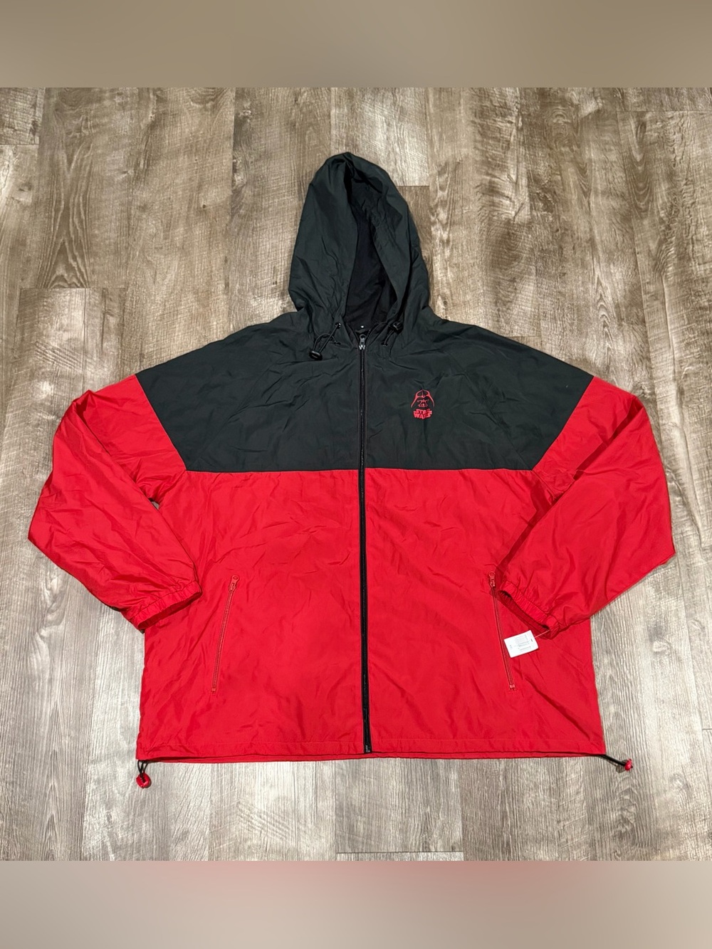 Disney Parks Star Wars Darth vader hooded windbreaker jacket XXL mens